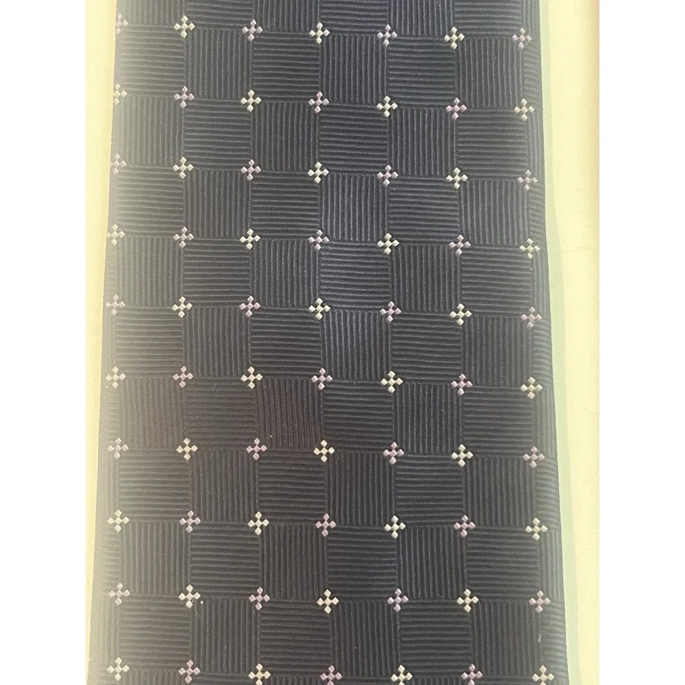Thomas Scott Envoy Grey Red Navy Blue Patterned Men's Geometric Silk‎ Tie Lot